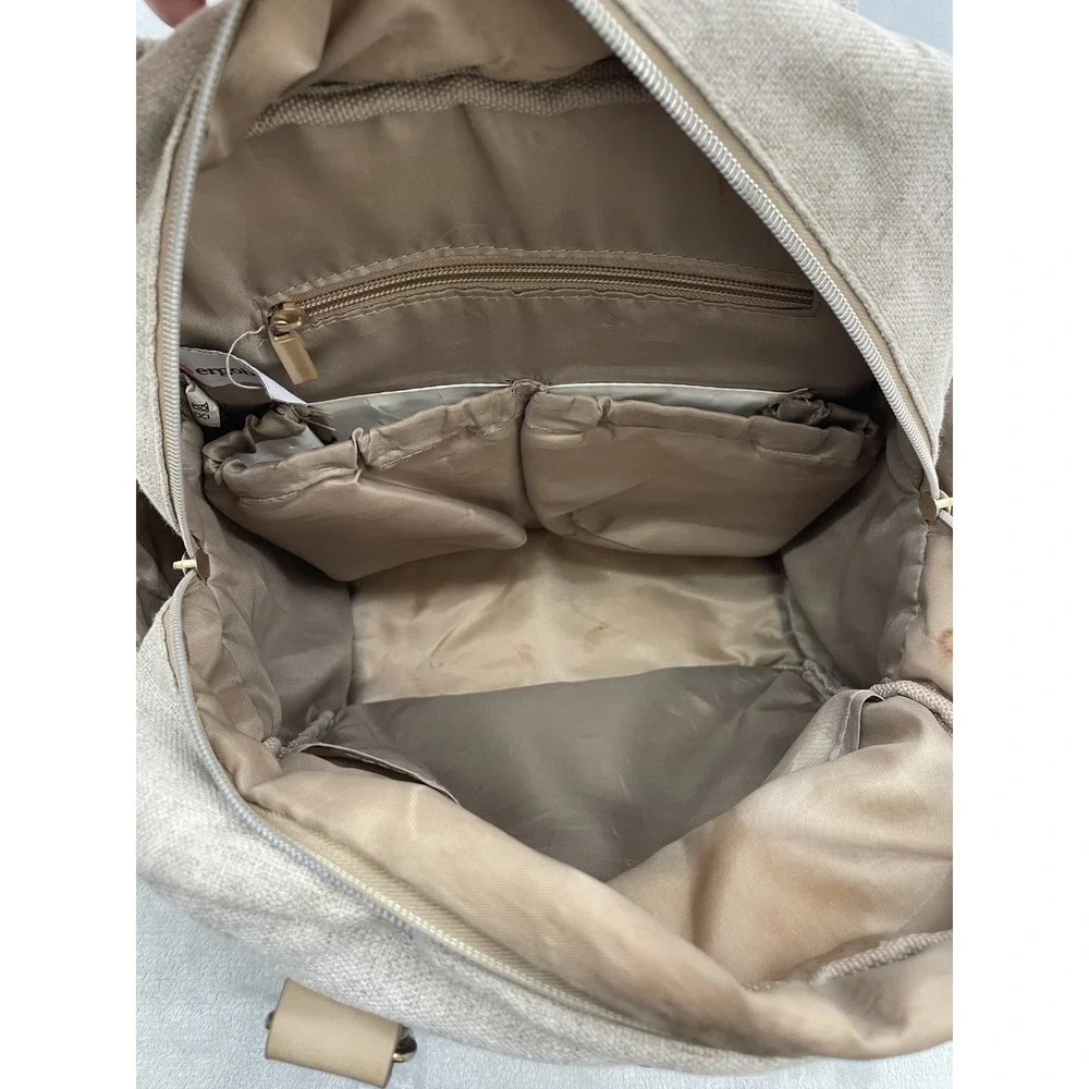 Ergobaby Backpack Diaper Bag Unisex One Size Beige Baby Travel Changing Pad